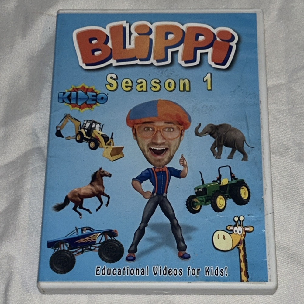 BLIPPI Season‎ 1 DVD OOP 2 Hours Long Educational Videos For Kids Toddler Fun